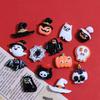 14 Designs Halloween Charms Acrylic Flatback Cabochons for DIY Scrapbooking Embellishment, Phone Case Decor, Slime Supplies