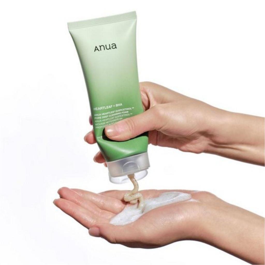 Anua Heartleaf Quercetinol Pore Deep Cleansing Foam Exfoliating Facial Cleanser 150ml