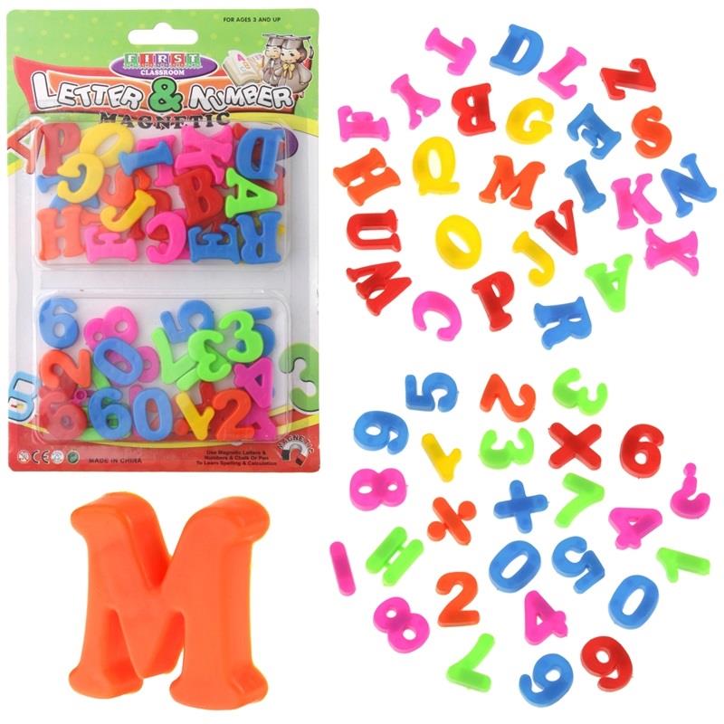 Lettere e Numeri Magnetici Alfabeto Numeri Magnete per Lavagna 52 Pezzi