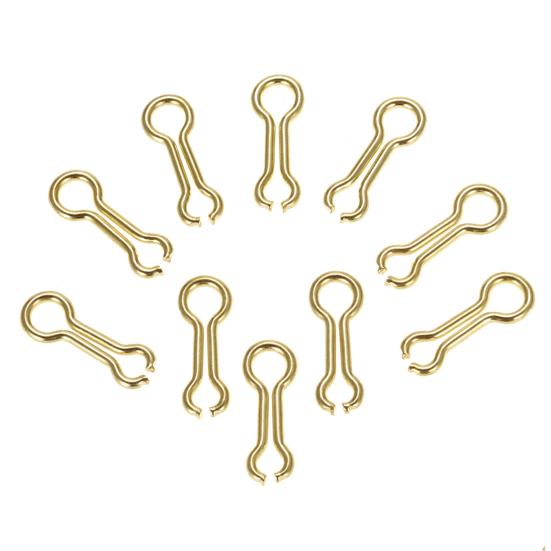 100Pcs/Set Sinker Wire Eyes Simple Corrosion Resistant Golden Steel Alloy Fishing Weights