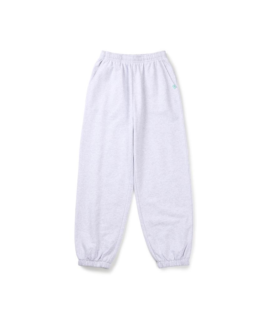INSTANTFUNK Basic Logo Sweatpants - Melange White