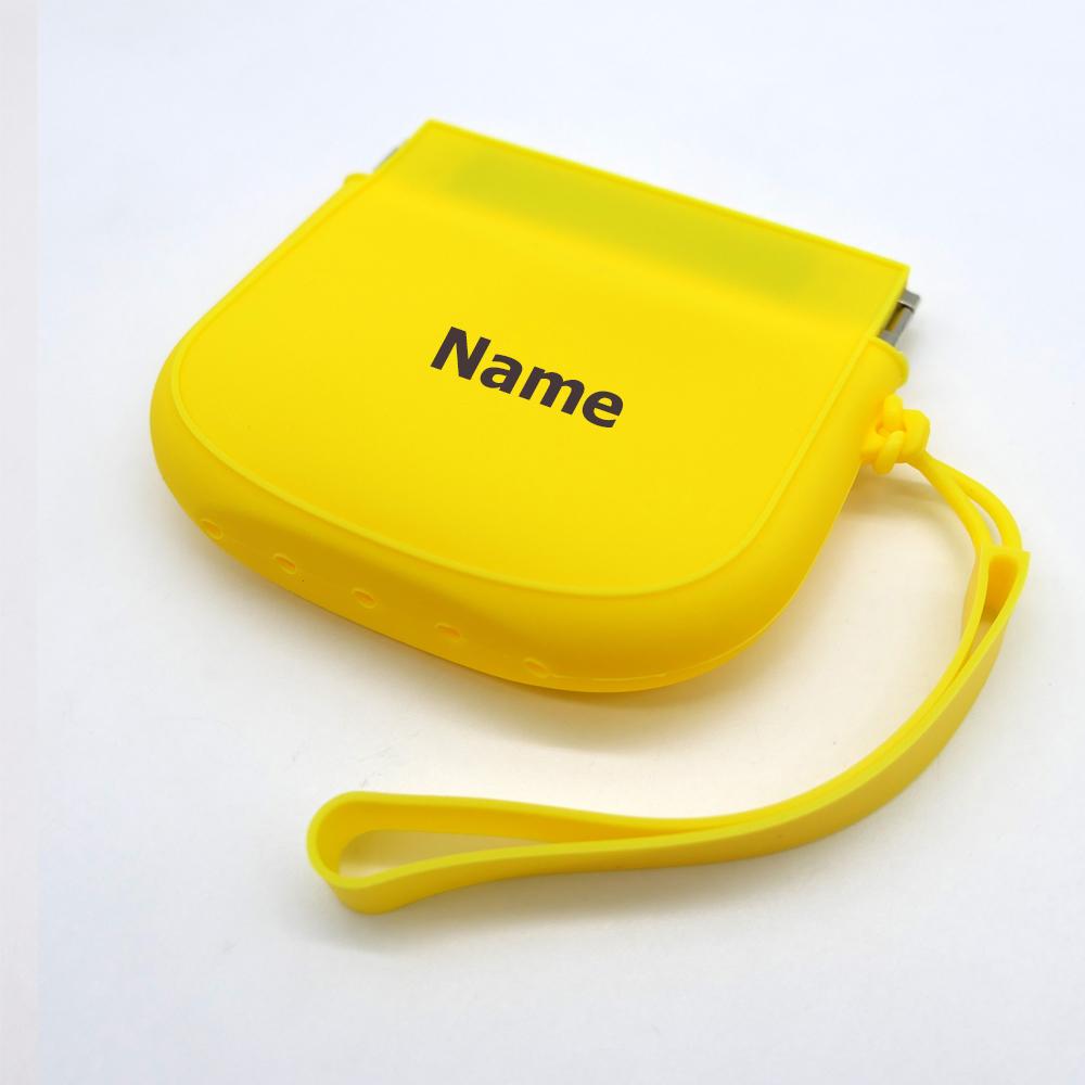 Non-Toxic Free Name Printing Surprise Gift Baby Storage Box Pacifier Case Silicone Bag More Thoughtful And Unique