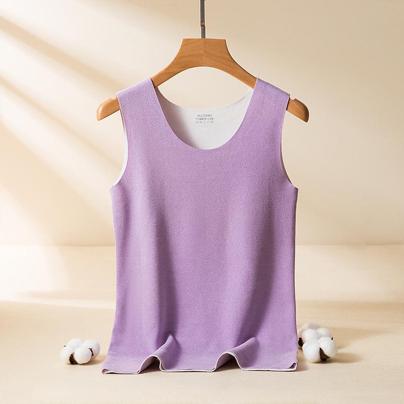 Vestă modelatoare pentru bărbați și femei, bicoloră, din catifea față-verso, fără cusături, cu fund șlefuit.