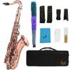 SLADE Bb Tenor Saxophone Kit B-flat Muti-color Brass Pipe Saxophone Pro Woodwind Instrument With Glove Reed Saxphone Parts