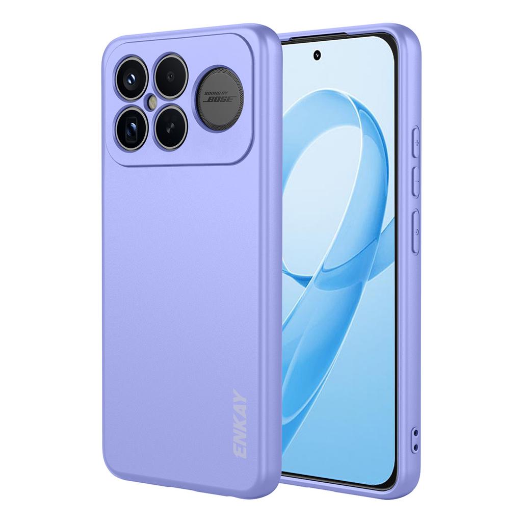 For Xiaomi Redmi K90 Pro Max 5G/Xiaomi Poco F8 Ultra Silicone Case ENKAY HAT PRINCE Straight Edge Cell Phone Back Cover