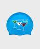 Dillaispul Cocktail Love Swim Cap - Blue