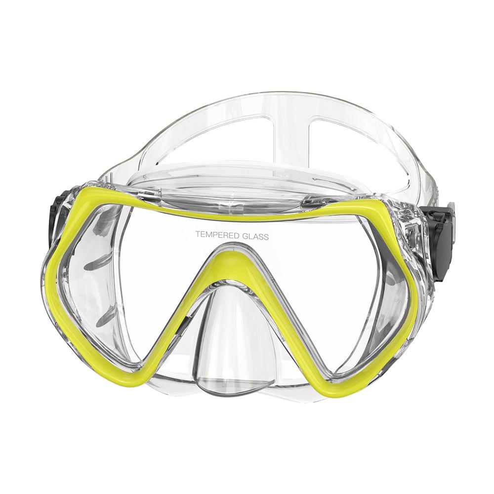 Unisex Large-Frame Diving Mask - Fashionable, HD, Anti-leak, Waterproof Snorkeling Gear
