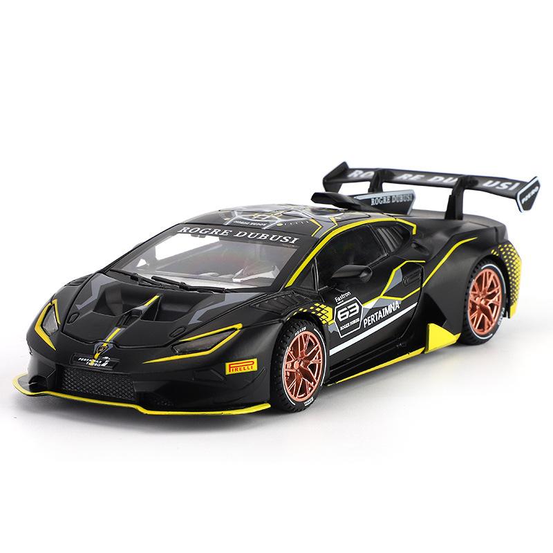 Lamborghini Huracan EVO Supercar Simulation Diecast & Toy Vehicles Sounds & Light Pull Back Car 1:32 Alloy Collection Model