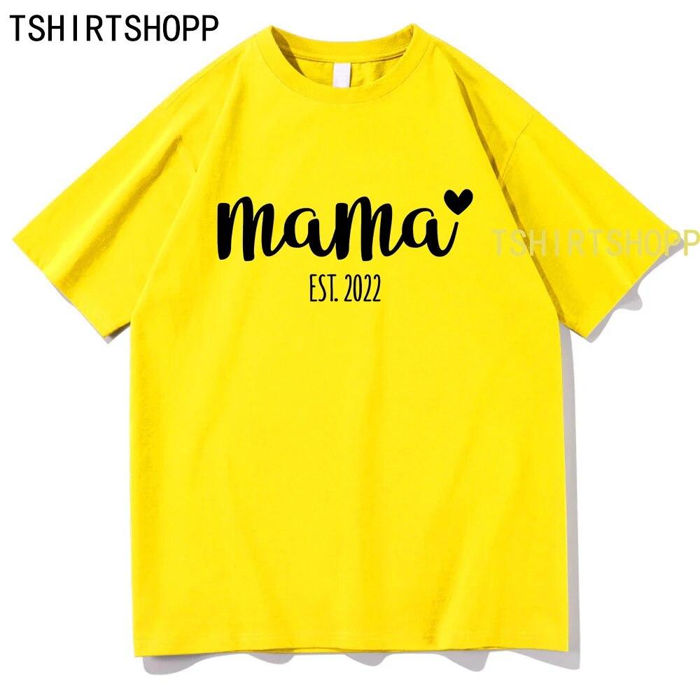 Mother's Day Tshirt Kawaii Clothing High Quality Cotton Tops Women TShirts Summer Short Sleeve T Shirt  Vintage Harajuku Clothes Unisex