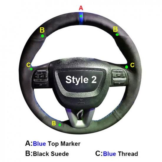 DIY Car Steering Wheel Cover For Seat Leon Alhambra Toledo 2009 2010 2011 2012