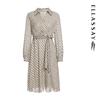 ELLASSAY Women's Mulberry Silk V-Neck Dress