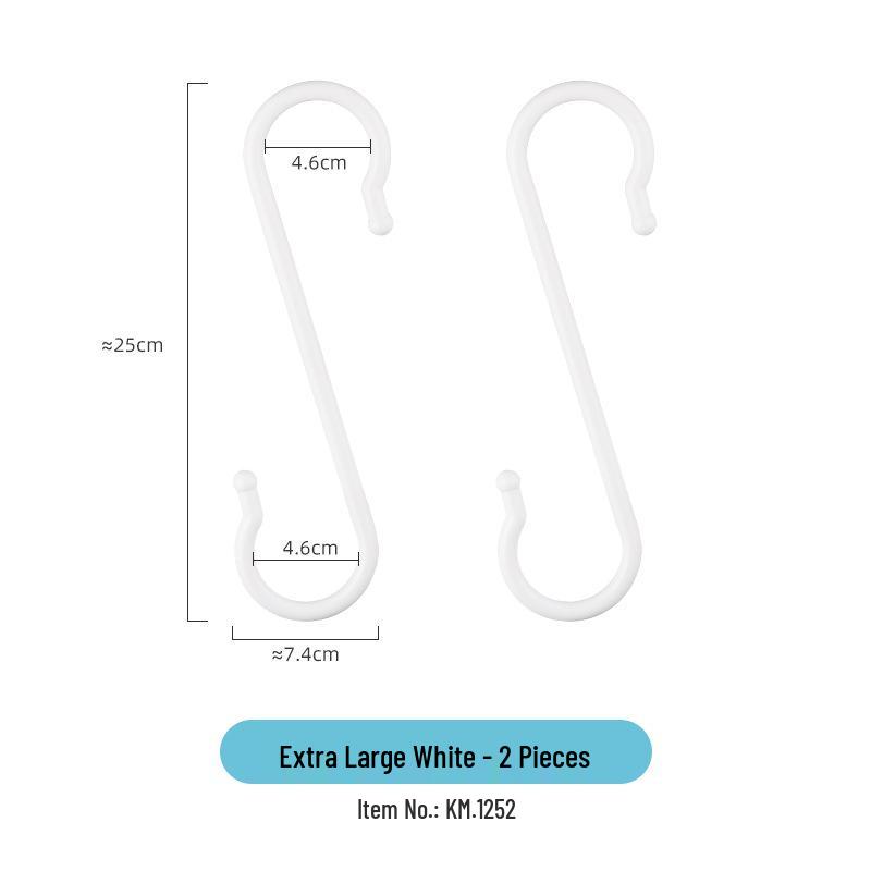 Japońskie haczyki drzwiowe w kształcie S bez wiercenia do kuchni i łazienki