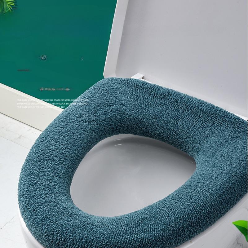 Rukojeť Toaletní sedátko Univerzální Pletené omyvatelné WC sedátko Potah na sedátko pro domácnost Silné Teplé sedátko na WC