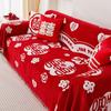 New Wedding Festive Red Four-season Universal Sofa Towel Full Cover Extra Large Non-slip All-inclusive Cover Blanket Wedding Room Decoration