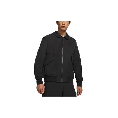 Sportswear Woven Collar Solid Jacket Men Outerwear Black CZ9895-010
