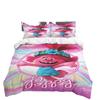 Modisches Cartoon Trolls Süßes Mädchen Bettwäsche Set Einzelbett Doppelbett Vollgröße Queen Size King Size Bettwäsche Set Kinderzimmer Bettbezug Sets Bettlaken Set