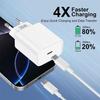Chargeur Rapide 35W - E.F.Connection - USB-C - Câble 2M - Compatible iPhone 17 , 17 Pro , Pro Max , 16,15