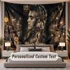 Custom Name Text Tapestry Elvis Presley Personalized Polyester Wall Tapestry For Bedroom And Room