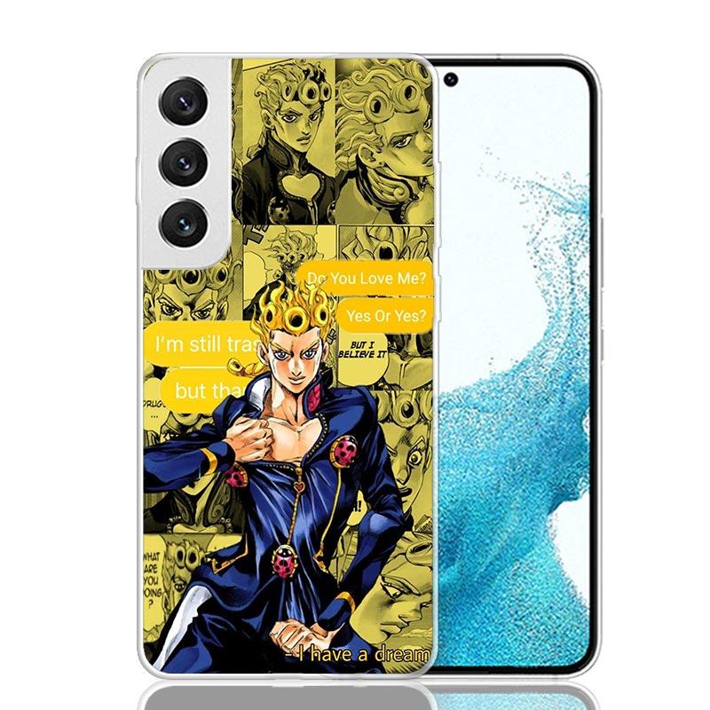 JoJo Bizarre Adventure Anime Case Phone Cover for Samsung Galaxy S24 S25 Ultra S23 Plus S22 + S21 S20 FE S10 S25Plus Trend Funda