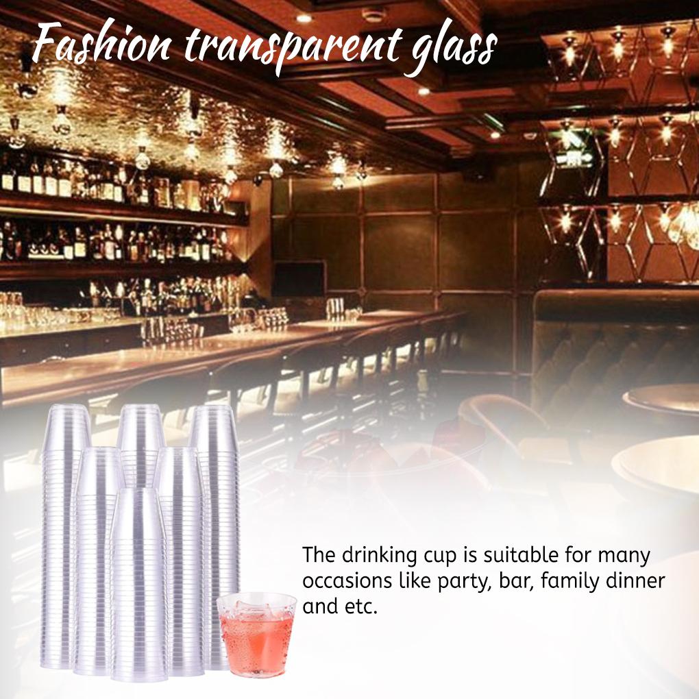 Shot Glass Portable Transparent Replacement Washable Household Festival Club Wine Fruit Juice Soft Drinks Beverage Cup