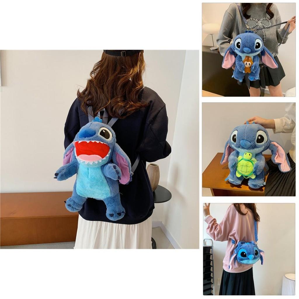 Lilo Stitch Plys Tegneserie Rygsæk Til Piger Med Lynlås Og Lomme Til Afslappet Rejse