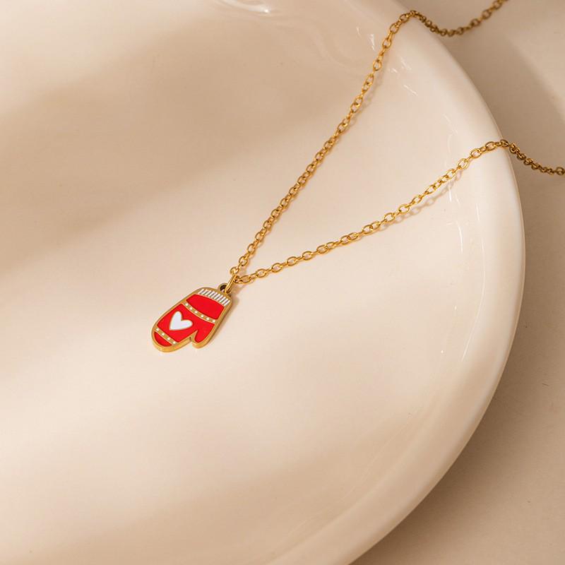 Women's Moon Bat Ghost Necklace: Stainless Steel Clavicle Chain for Halloween and Christmas