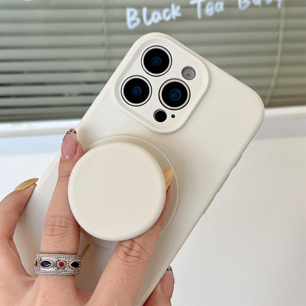 Korean Style Pure Color for MagSafe Magnetic Phone Grip Stand Holder Strong Adhesion Extendable Foldable Air Bag