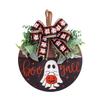 Handmade Wood Plaque Welcome Sign Stylish Indoor/Outdoor Wall Hanging for Halloween Enthusiasts Holiday Window Display