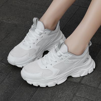 Little White Shoes Sports Shoes Women's New Lightweight Breathable Soft-soled Casual Little White Shoes Students Non-slip Shock Absorption Running