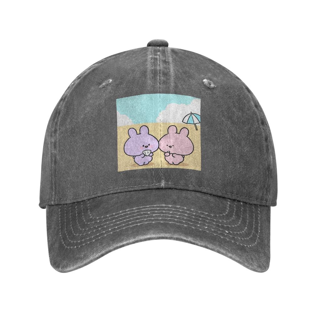 Asamimichaan Cute Asamimi Denim Cap Casual Baseball Caps Adjustable Hat Summer Unisex Baseball Hats