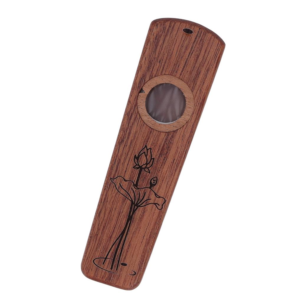 Flet drewniany Kazoo Drewniana gitara do gry Ukulele Akompaniament harmonijka przeponowa Instrument dęty heban