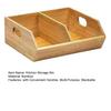 Yousheng Kitchen Bamboo Storage Bin Potato And Onion Storage Box with Handles Stackable Kitchen Organizer for Countertop Pantry Fruit Vegetable Snacks