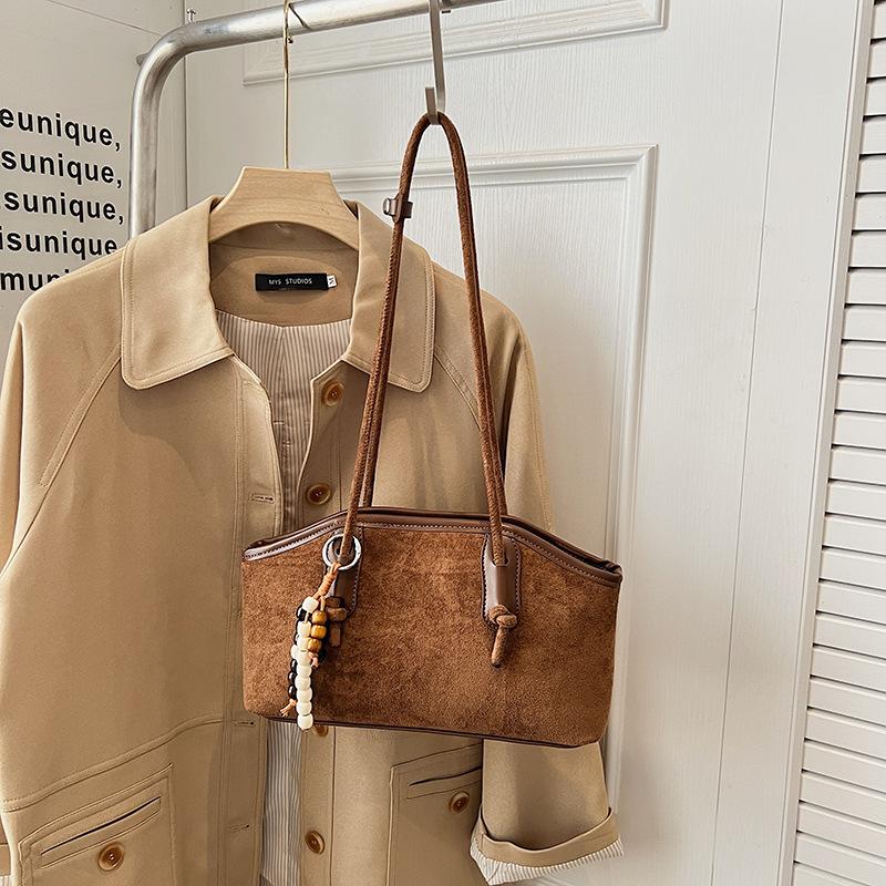 Large Capacity Retro Tote Bag Women's New Fashion Commuter Shoulder Underarm Bag Casual Handbag