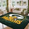 Green Bay Packers Design Crystal Velvet Rug Soft Decorative Mat for Bedroom Entrance