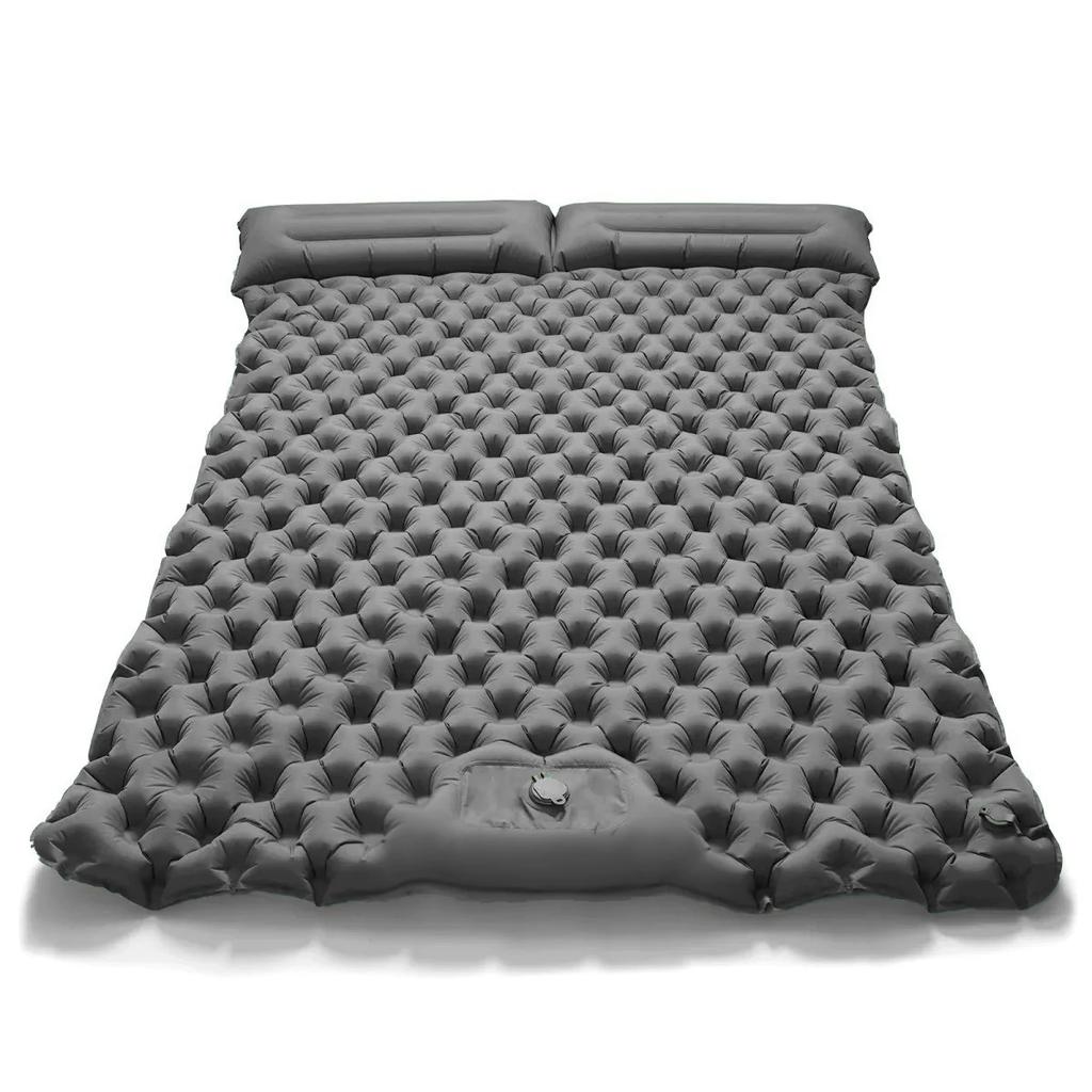 Double Extra‑Wide Inflatable Air Mattress, Ultralight Foldable Waterproof Sleeping Pad for Outdoor Camping, Road Trips and Home