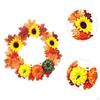 Halloween Artificial Wreath Hanging Decorations Desktop Maple Leaves Decorative
