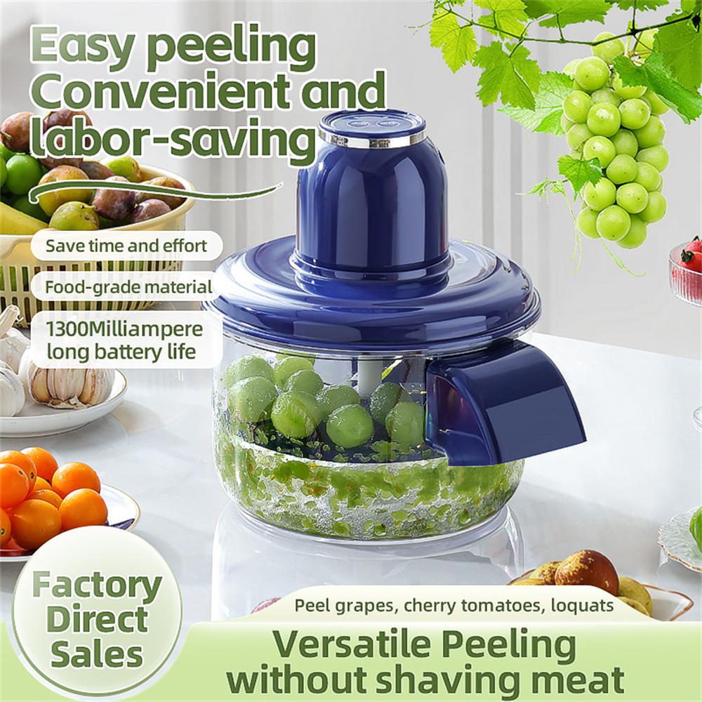 Automatic Fruit Peeler Intelligent Peeling Machine Portable Wireless Grape/tomato/Garlic Peeler for Home Fast Kitchen Supplies