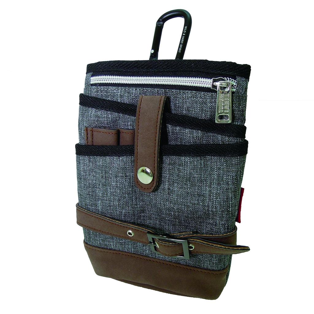 Small Item Lightweight and Black [Bouken Club] Multi-functional Case, Rough,