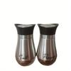 2pcs Salt and Pepper Shakers Set Glass Bottom Salt Pepper Shaker with Stainless Steel Lid Kitchen Decor and Accessories