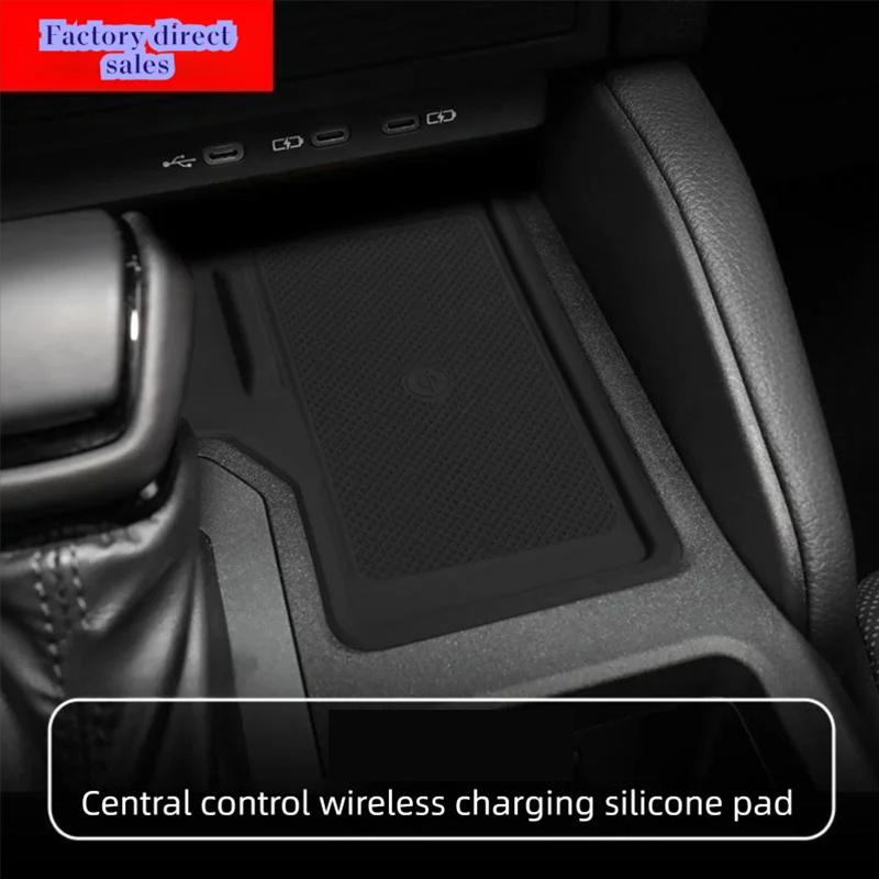 For Toyota Land Cruiser Prado 250 2024+ Car Armrest Storage Box Central Control Silicone Storage Box Auto Interior Accessories