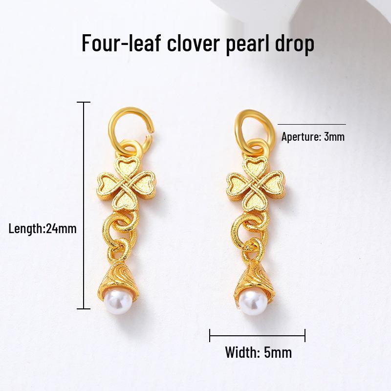 Vintage Brass Filigree Pearl Spacer Beads for Handmade DIY Bracelets