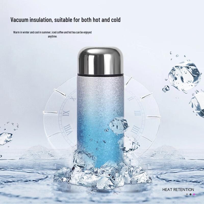 QUANGE Ti913-200 Crystal Blue 200ML Titanium Insulated Cup