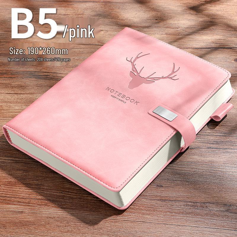 A5 Retro kožený zápisník: Jednoduchý deník v korejském stylu pro obchodní jednání a studenty