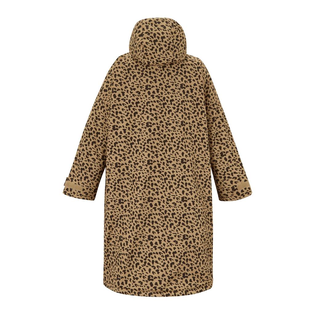 Regatta Unisex Erwachsene Leopardenmuster Wasserdichte Wende-Umkleidebademantel