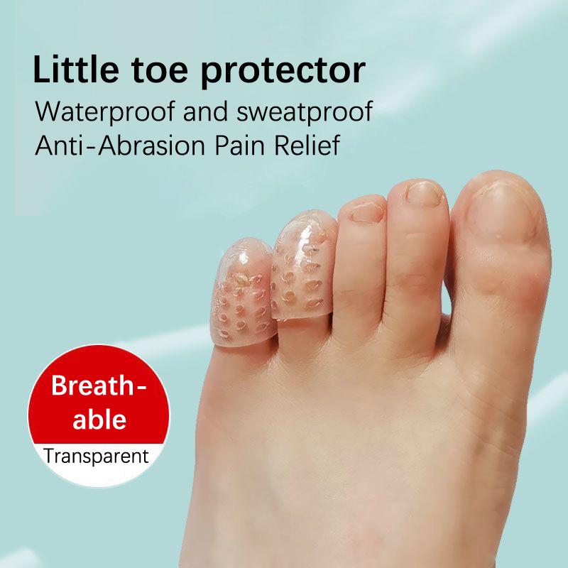 10Pcs Silicone Toe Caps Protectors Anti-Friction Breathable Toe Covers Prevents Blisters Bunion Corrector Foot Care Pedicure Too
