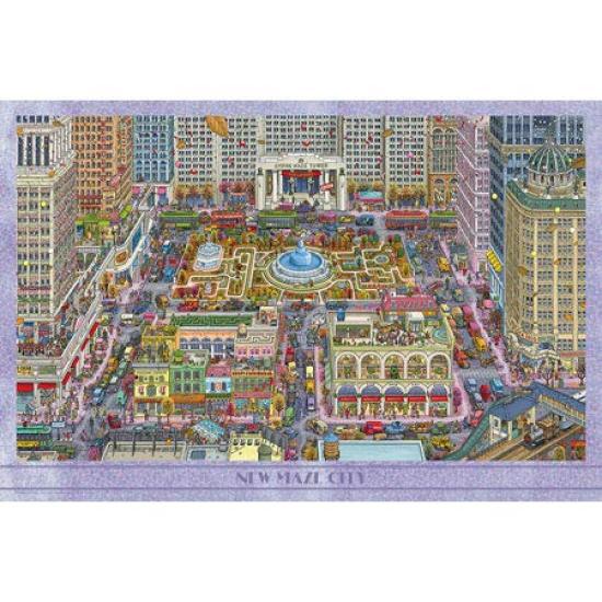 

1000-piece jigsaw puzzle, Pierre the Maze Detective: New Maze City (50x75cm), 10-1382