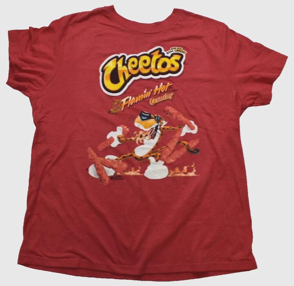 Cheetos Womens Flamin  Hot Cheetos Made With Real Cheese Shirt New 3XL S