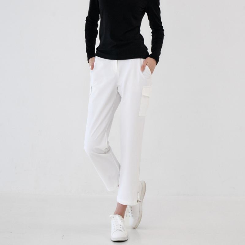 Goxo Women Fit Cargo Pants Two Way White