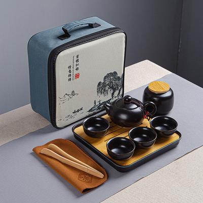 Travel Tea Set Dingyao Kung Fu Ceramics One Pot Four Cups Gift Tea Set