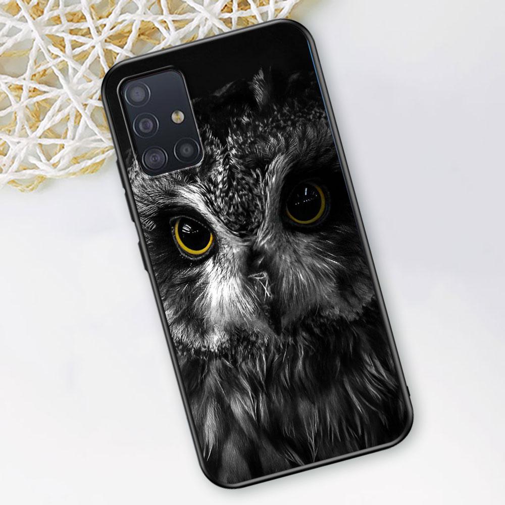 Owl Catcher Case for Samsung Galaxy A53 5G A12 A13 A52 A02s A22 A51 A54 A11 A13 A32 A52s A72 A01 A03s Silicone Phone Cover